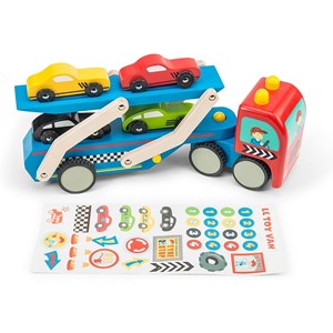 Camion transporteur voitures de course