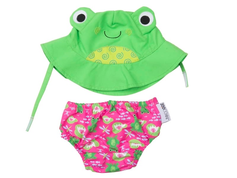 Maillot et chapeau grenouille (3-6m)