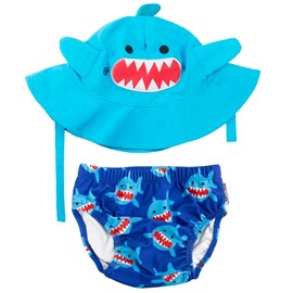 Maillot et chapeau requin (6-12m)