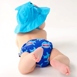 Maillot et chapeau requin (6-12m)