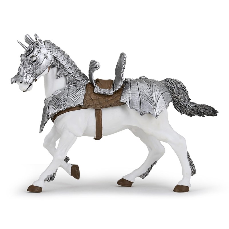 Figurine cheval en armure