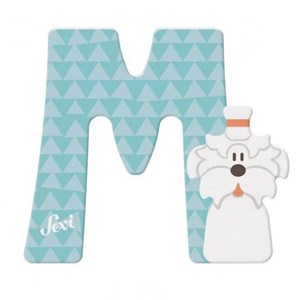 Lettre m - bichon maltais