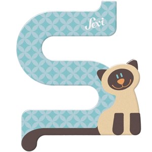 Lettre s - chat siamois