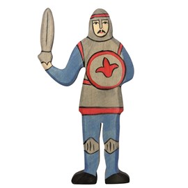 Figurine chevalier combattant, bleu