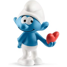 Figurine schtroumpf avec cœur