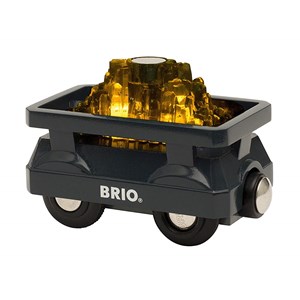 Wagon lumineux chargé d’or