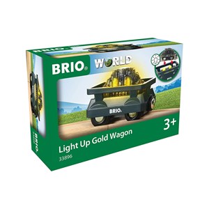 Wagon lumineux chargé d’or