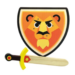 Set bouclier et épée lion