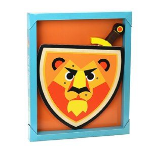 Set bouclier et épée lion