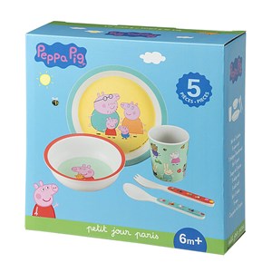 Coffret 5 pièces peppa pig