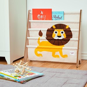 Rangement livres lion