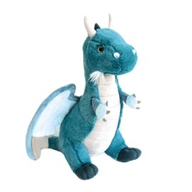 Peluche dragon emeraude 40 cm