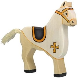 Figurine cheval du chevalier blanc