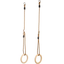 Anneaux de gymnastique en bois