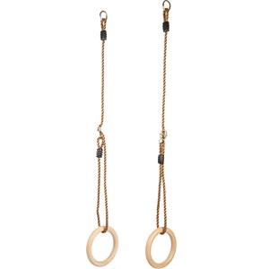 Anneaux de gymnastique en bois