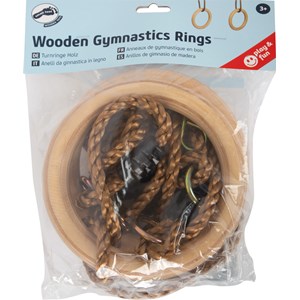 Anneaux de gymnastique en bois