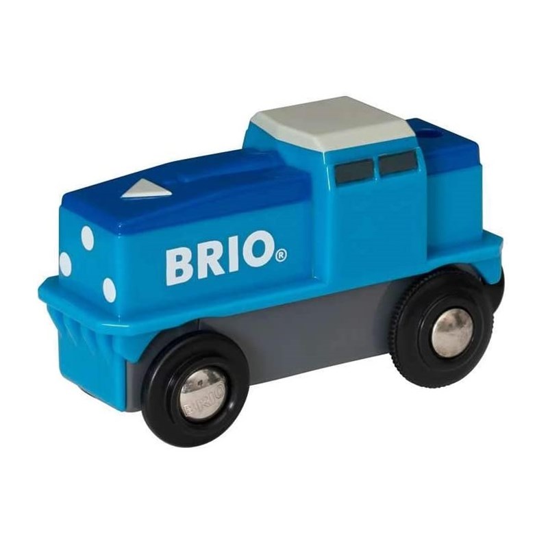 Locomotive de fret bleue à pile