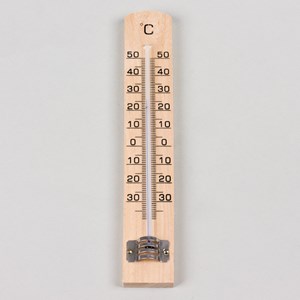 Metaltex - thermometre interieur bois