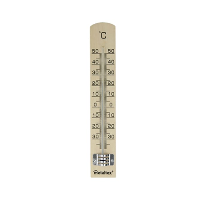 Thermomètre Intérieur/Extérieur METALTEX - 40cm - Plastique