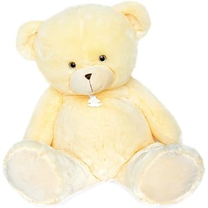 Peluche ours bellydou crème 110cm