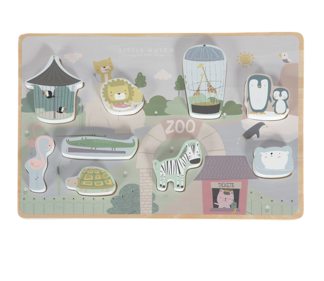 Puzzle à encastrer - zoo
