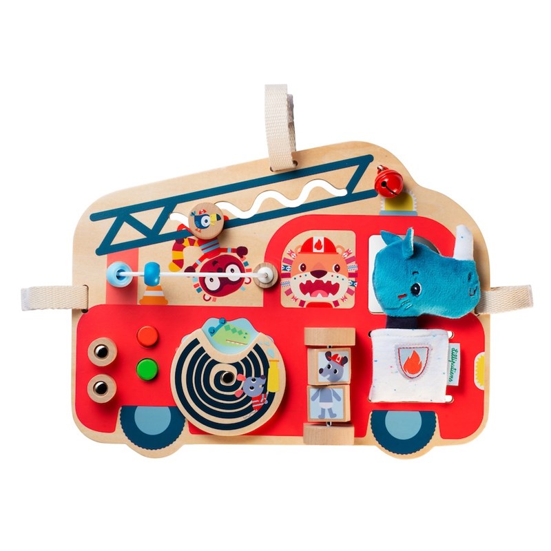 Panneau d'activités camion de pompier