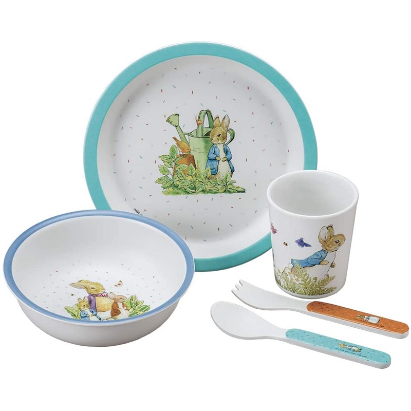 Coffret 5 pièces pierre lapin bleu