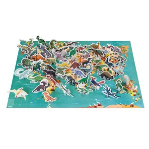Puzzle éducatif dinosaures 200 pcs