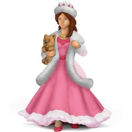 Figurine princesse au petit chien