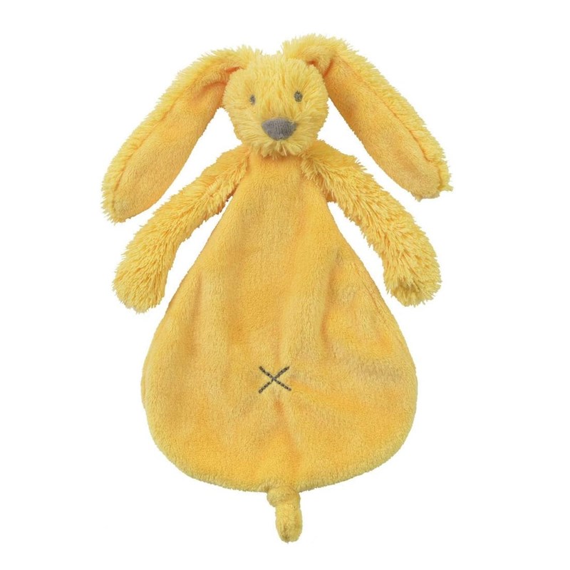 Doudou lapin richie jaune 25 cm