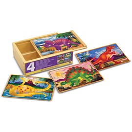 Ensemble puzzles dinosaures 12 pièces
