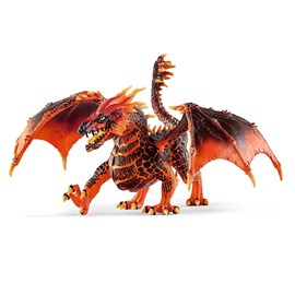 Figurine dragon de lave