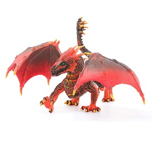 Figurine dragon de lave