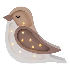 Lampe veilleuse oiseau café beige