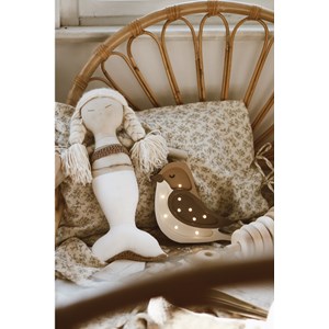 Lampe veilleuse oiseau café beige