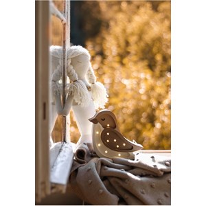 Lampe veilleuse oiseau café beige