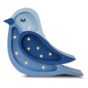 Lampe veilleuse oiseau bleu denim