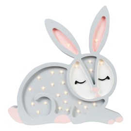 Lampe veilleuse lapin gris clair
