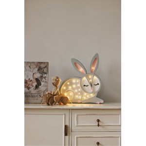 Lampe veilleuse lapin gris clair