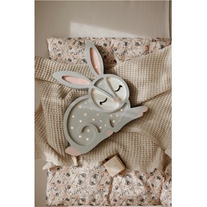 Lampe veilleuse lapin gris clair