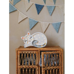 Lampe veilleuse chat blanc