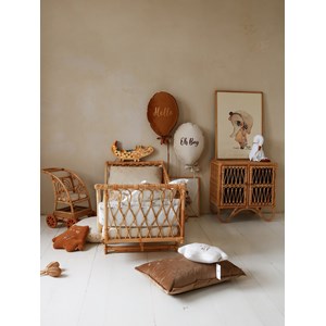 Lampe veilleuse crocodile bois naturel