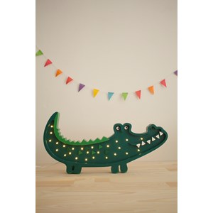 Lampe veilleuse crocodile vert