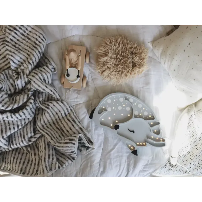 Lampe veilleuse faon gris clair (Little Lights) - Image 3