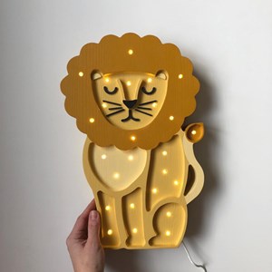 Lampe veilleuse lion jaune