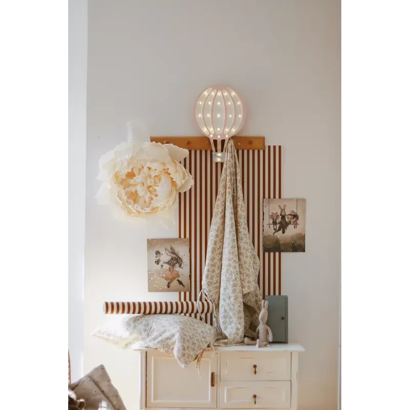 Lampe veilleuse montgolfière rose poudr (Little Lights) - Image 3