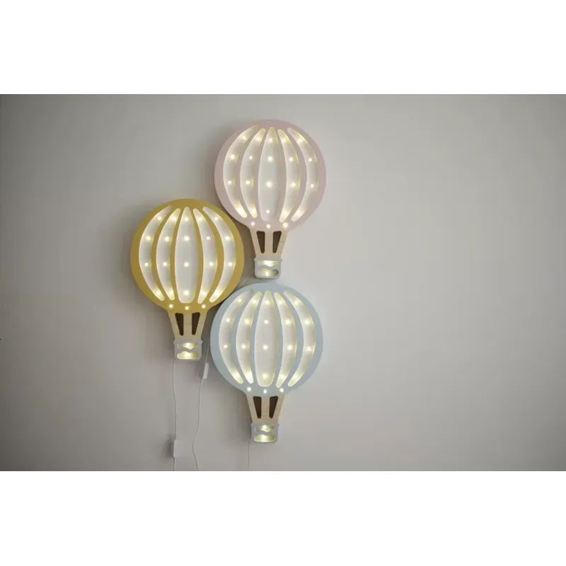 Lampe veilleuse montgolfière rose poudr (Little Lights) - Image 4