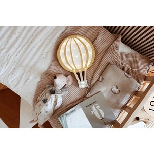 Lampe veilleuse montgolfière moutarde