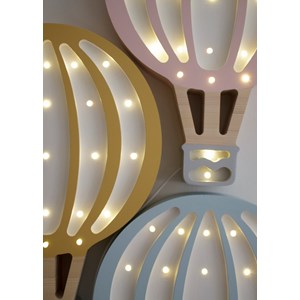 Lampe veilleuse montgolfière moutarde