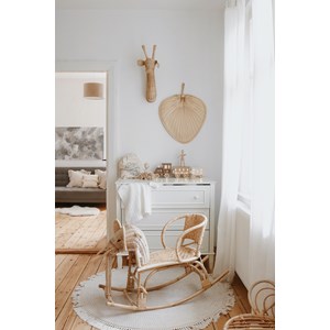 Lampe veilleuse train café crème